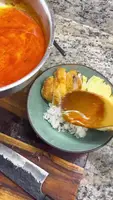 Quick Brothy Thai Red Curry with Chicken & Cabbage