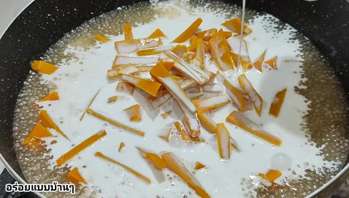 Add coconut milk (approximately 300ml).