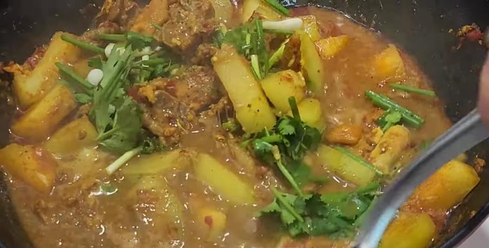 Add chopped shallots and coriander.