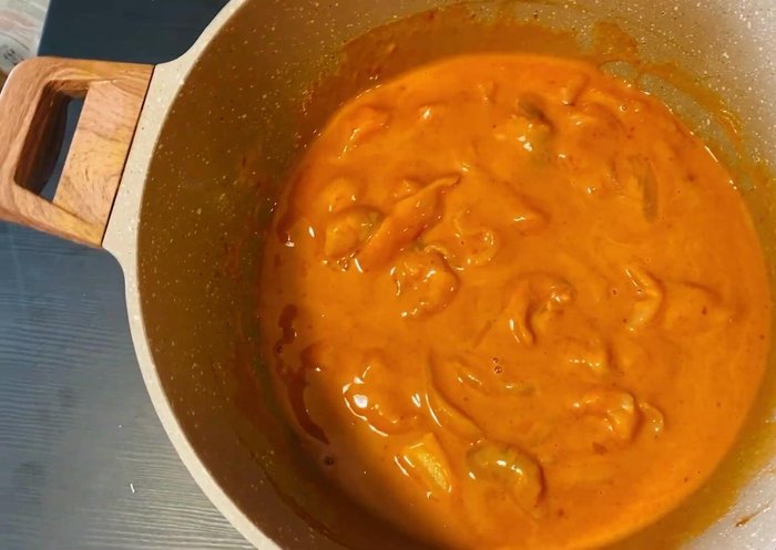 Pour in approximately 5 cups/1 liter of water and mix well.