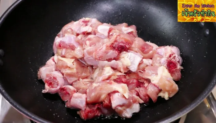 Season with soy sauce, fish sauce, and sugar.