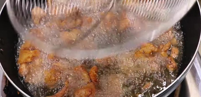 Season the chicken generously with salt and pepper. Add other seasonings if desired. (This step is implied by the audio and is estimated)