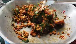 Stir-Fried Basil with Preserved Eggs & Minced Chicken: Spicy Thai Recipe