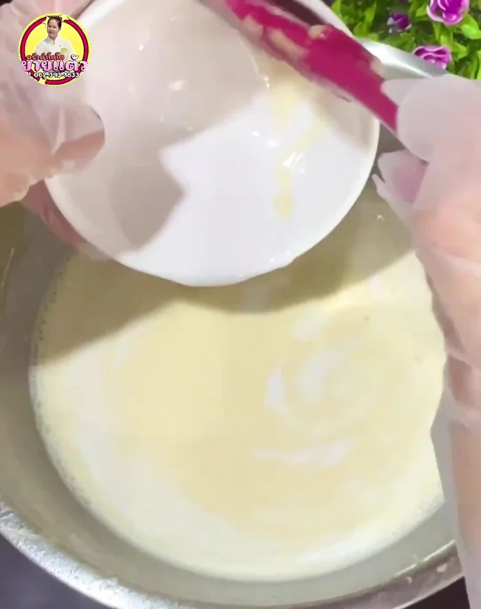 Add coconut milk and mix everything together.