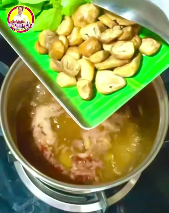 Add straw mushrooms.