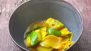 Southern Thai Sour Curry with Sea Bass & Pickled Bamboo Shoots