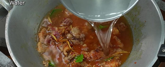 Add water, bring to a boil.