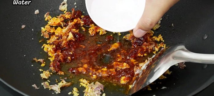 Add a little plain water to create a creamy consistency. Increase heat.
