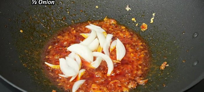 Add onions, chili, and bell pepper.
