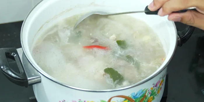 Continue boiling until the chicken is cooked to your liking. Tenderness will vary depending on the chicken part used.