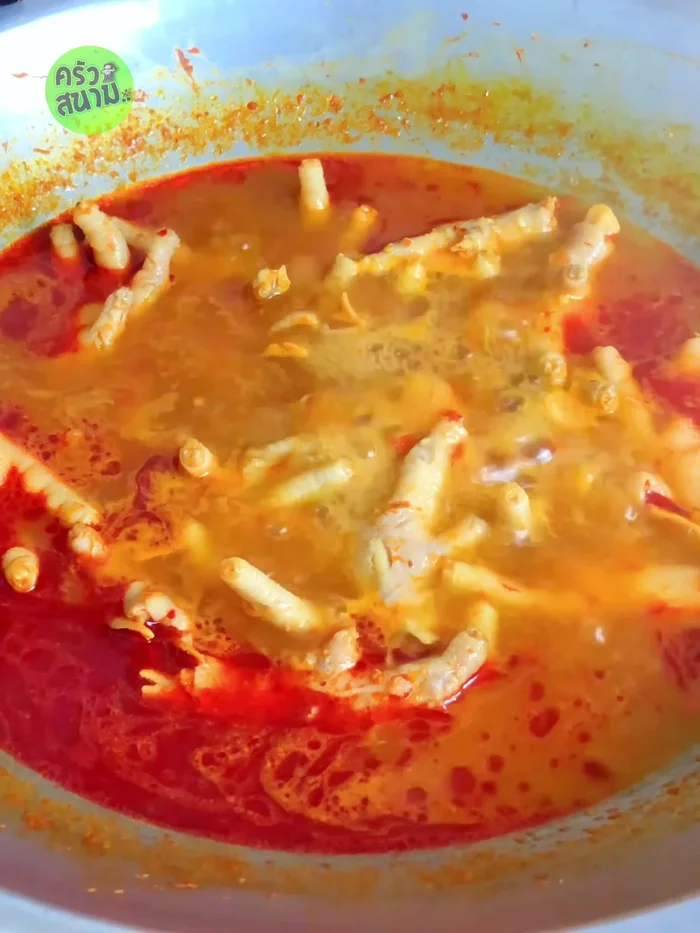 Add 1 teaspoon of seasoning powder, 1 teaspoon of sugar, and 2 tablespoons of fish sauce.