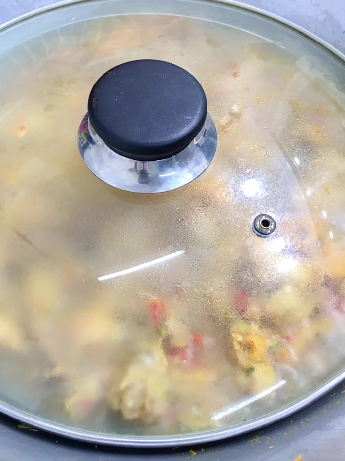 Cover and simmer for 45 minutes, stirring occasionally. (94.56)
