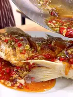 Crispy Fried Sea Bass with 3-Flavor Chili Sauce Recipe