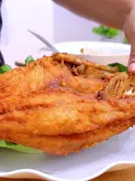 Crispy Sea Bass with Herbal Dipping Sauce: Thai Recipe