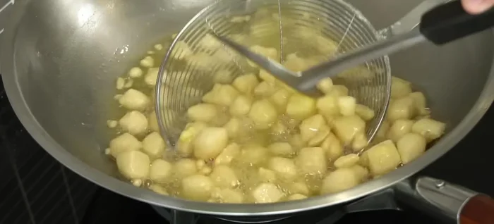 Remove and drain: Once the tofu is golden brown and cooked through, remove from the pan and drain on a paper towel to remove excess oil.
