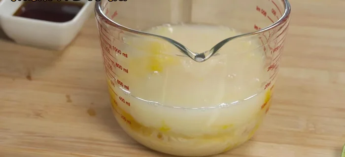 Season egg mixture: Add chili paste, fish sauce to taste.