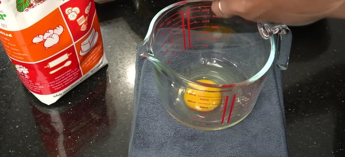 In a separate bowl, whisk the eggs.