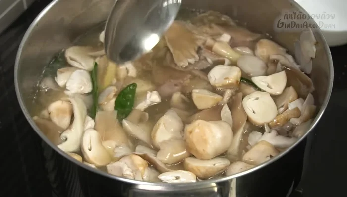 Add coconut milk and herbs: Stir in coconut milk, parsley, coriander and roasted chilies. Simmer until heated through but not boiled for too long to prevent the coconut milk from separating.