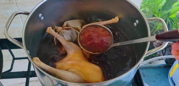 Simmer for 1.5-2 hours until chicken is tender.