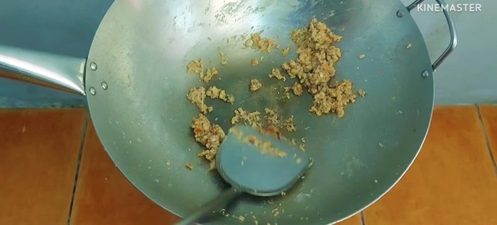 Stir-fry until dry. Taste and adjust seasoning as needed.