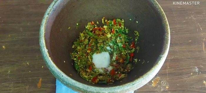 Add MSG, fish sauce, and water to the chili paste to taste. Adjust with lime juice if desired.