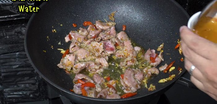 Add coconut milk, increase heat, and stir-fry until well combined.