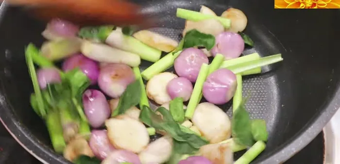 Add ruby fish, mushrooms (if using), and tomatoes (if using).