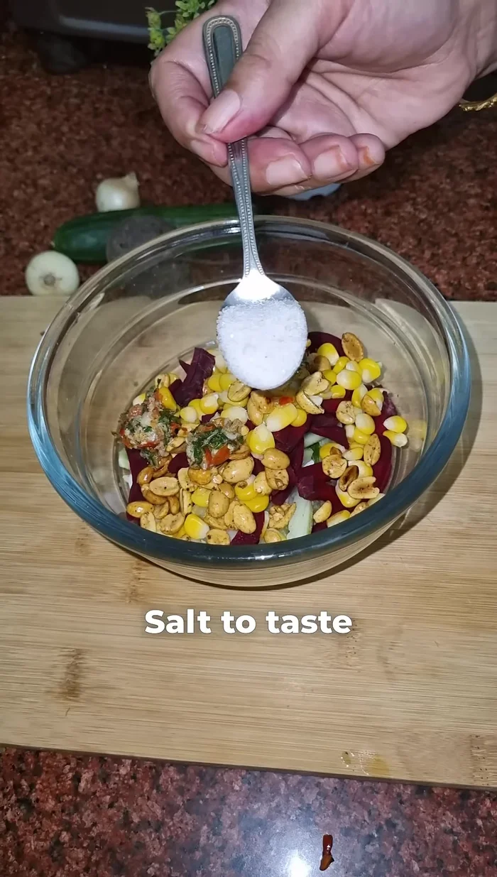 Add the prepared chili-ginger-garlic dressing, salt to taste, and lemon juice.