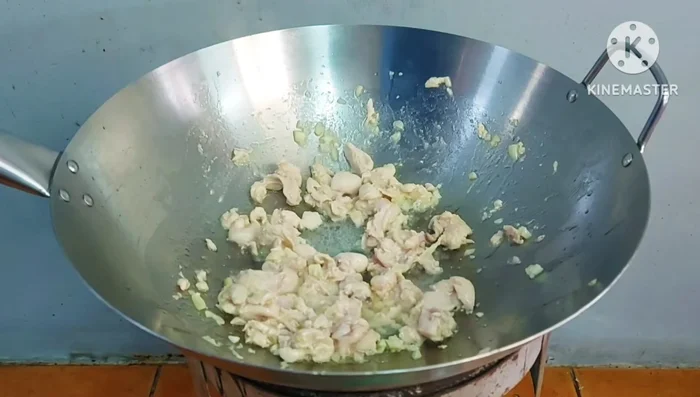 Add the cucumbers to the pan.