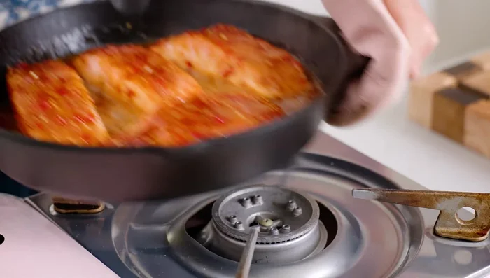 Place the skillet in the oven to broil for 5 minutes.