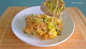 Crispy Bitter Melon with Glass Noodles & Egg Stir-fry