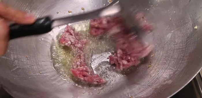 Heat the pan.