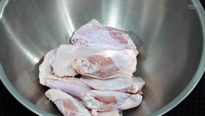 Marinate chicken wings in the mixture for at least 15-30 minutes.