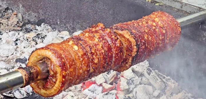 Let the pork rest for about 20 minutes after grilling before slicing and serving.