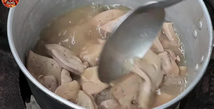 Cook the liver until it's tender but not dry. Adjust cooking time depending on desired texture (50% done for a softer liver).