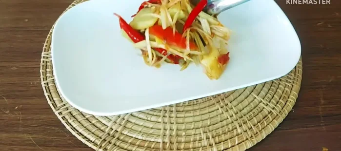 Serve on a plate.