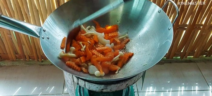 Stir-fry until everything is well combined and heated through.