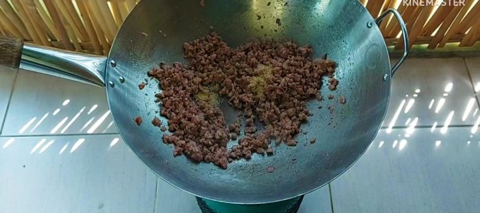 Season with sugar and soy sauce to taste. Adjust according to the saltiness of your shrimp paste.
