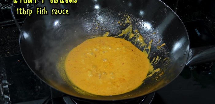 Season with palm sugar and fish sauce.