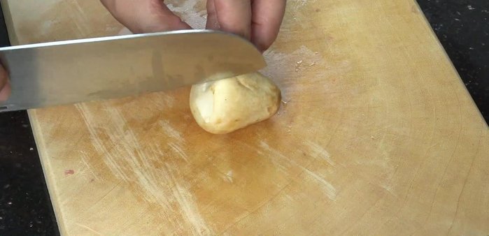 Clean and cut straw mushrooms into bite-sized pieces.