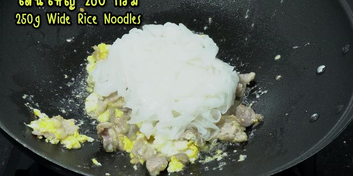Add noodles and stir-fry.