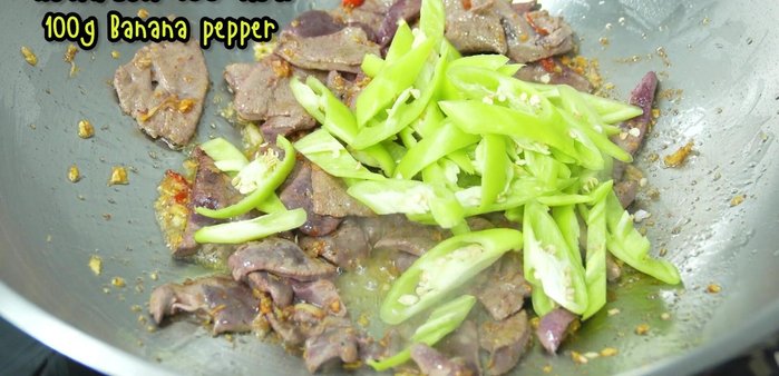 Add the bell peppers.
