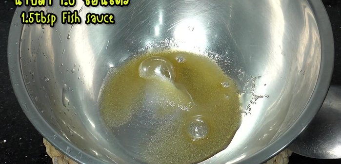 Prepare the dressing: In a jar, mix fish sauce, lime juice, sugar, MSG, and pounded chili peppers. Mix until sugar dissolves.