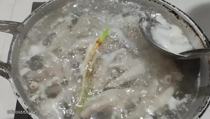 Skim off any foam or impurities during boiling.