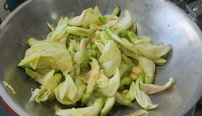 Season with oyster sauce, sugar, and fish sauce.