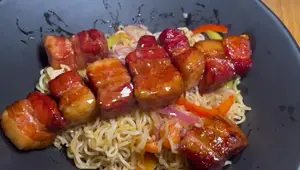 Smoked Sweet Thai Chili Pork Belly Bites Recipe
