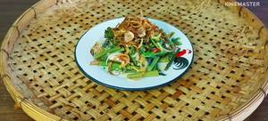 Spicy Morning Glory Salad with Mackerel & Coconut Milk