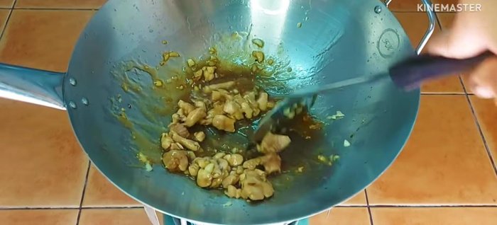 Add baby corn and stir-fry until cooked. Add water if it gets too dry.