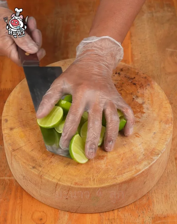 Slice the lime.