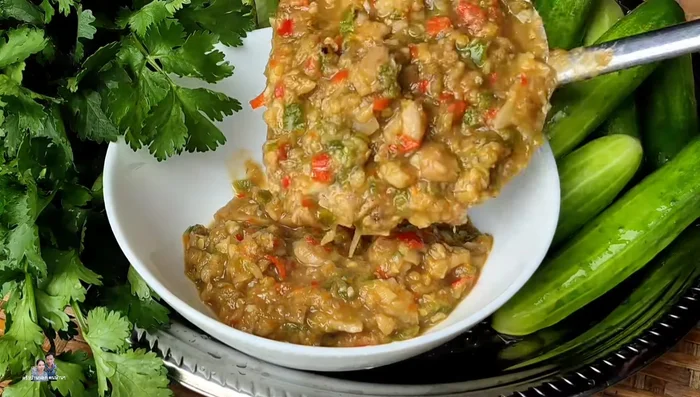 Serve hot, with rice and fresh, crunchy vegetables.